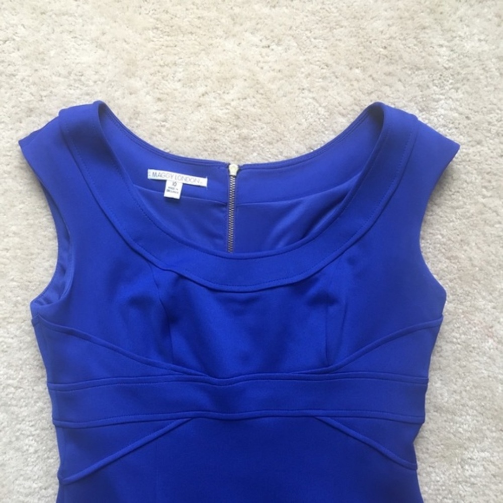 Maggy London Royal Blue Cocktail Dress - Picture 3 of 8